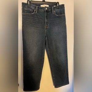 VINTAGE x AMERICA Jeans. High Rise Straight Crop. Size 10/30 NWOT